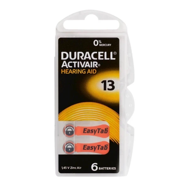 DURACELL ACTIVAIR KULAKLIK PILI 1.45V 6 LI (13)