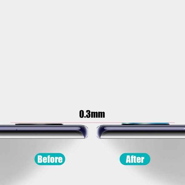 KNY Huawei Mate 40 Pro İçin Kamera Nano Cam Koruyucu Şeffaf Şeffaf - 3