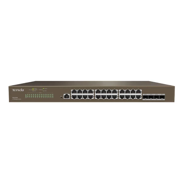 Tenda TEG3328F 24 Port Gigabit Yönetilebilir Rack Mount Switch