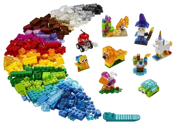 LEGO-11013 Classic Yaratıcı Şeffaf Yapım Parçaları - Resim 8