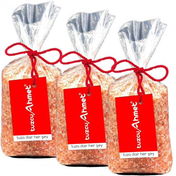 Himalaya Tuzu 3 Adet 1 Kg iri taneli Himalaya Kaya Tuzu