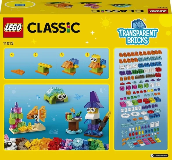 LEGO-11013 Classic Yaratıcı Şeffaf Yapım Parçaları - Resim 6