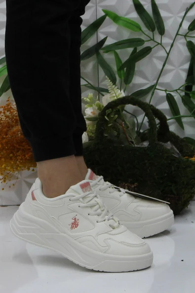 U.S. Polo Assn. Martha Beyaz Pudra Rahat Orijinal Ürün Kadın Spor Ayakkabı ürün görseli