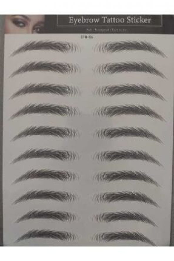 Eyebrow Kaş - Kirpik Bakım Yağı Gerektirmeyen Kaş Dövmesi - Stm-06