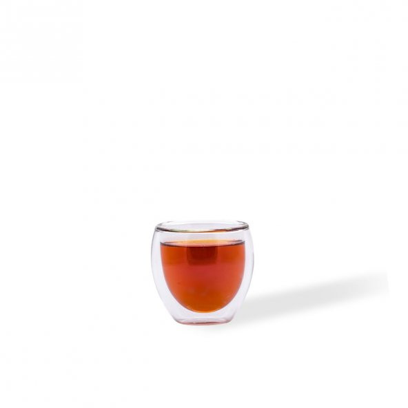 Ba2004 Double Wall Glass Cup-Çift Cidarlı Cam Kupa 80 Ml