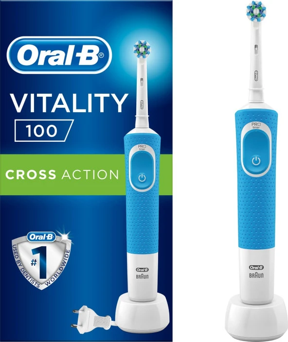 Oral-B Vitality 100 Cross Action Mavi Şarjlı Diş Fırçası