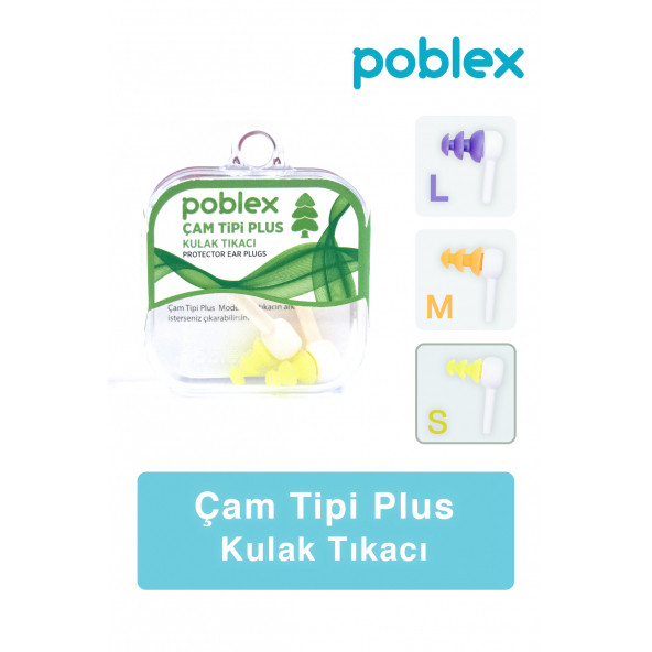 POBLEX Çam Tipi Plus Kulak Tıkacı (S)