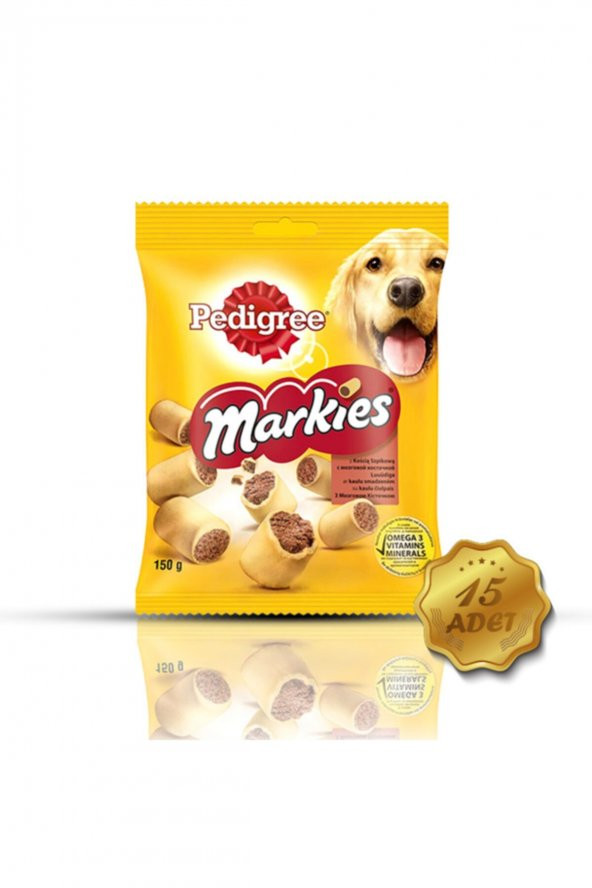 Markies Köpek Ödül Bisküvisi 150 Gr X 15 Adet