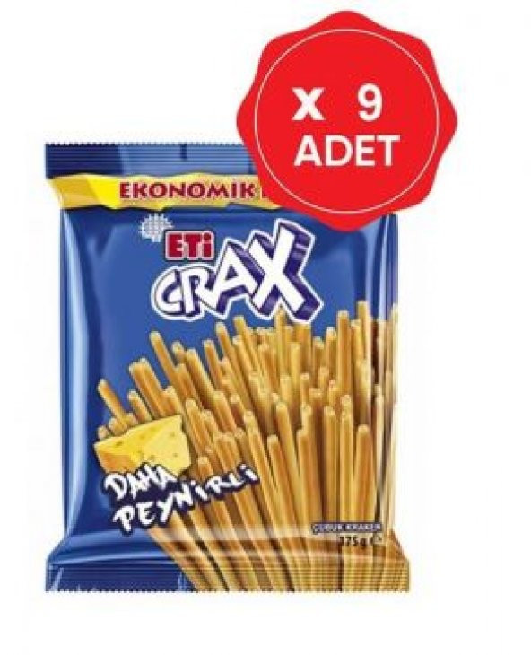 Eti Crax Peynirli Çubuk Kraker 175 Gr x 9 adet