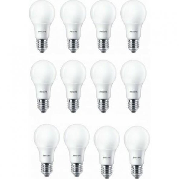 Philips 13 W  (14) W Led Ampül Beyaz Işık 12 Li  Paket 1521 Lümen