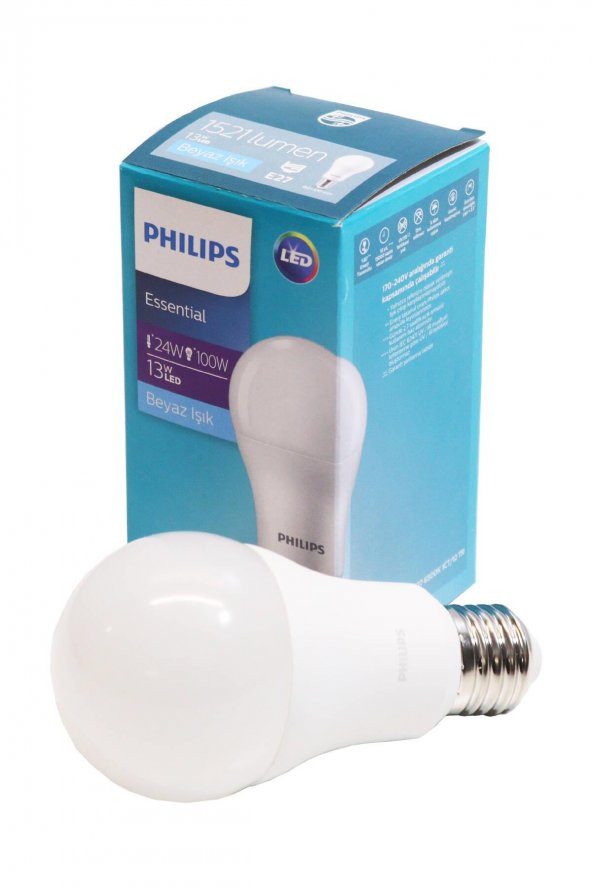 Philips 13 W (14) W Led Ampül Beyaz Işık 12 Li Paket 1521 Lümen - 4