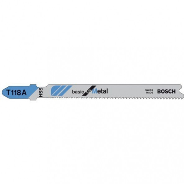 Bosch T 118 A Metalde Normal Kesim İçin 5'li Dekupaj Testere Bıçağı - 2