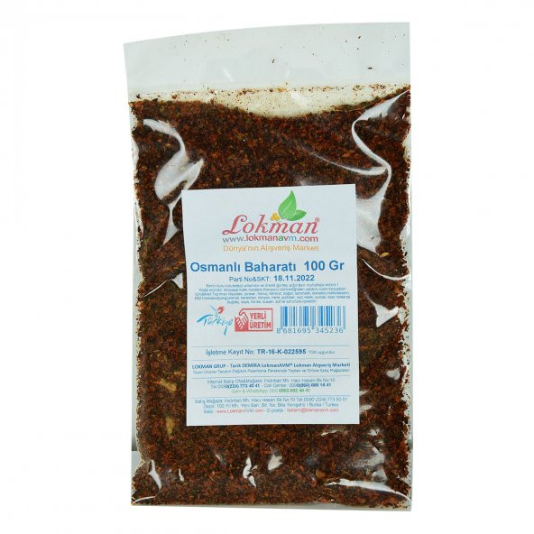 LokmanAVM Osmanlı Baharatı Karışımı 100 Gr Paket - 1
