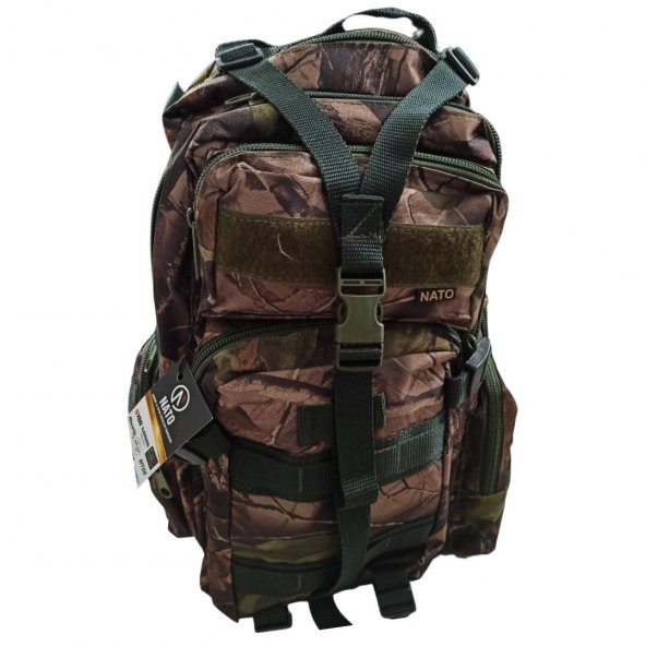 NATO TAKTICAL 35L SIRT ÇANTASI - ORMAN DESEN
