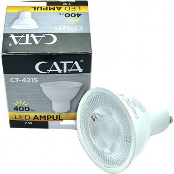 CATA CT-4215 GU10 7 WATT LED SPOT ÇANAK AMPUL KIRMIZI RENK ÇEŞİDİ (1 YIL GARANTİLİ)
