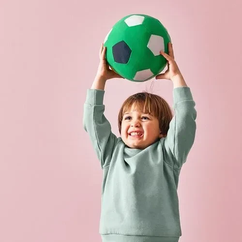 IKEA Sparka Yumuşak Peluş Oyuncak Top Yeşil 20 Cm - 2