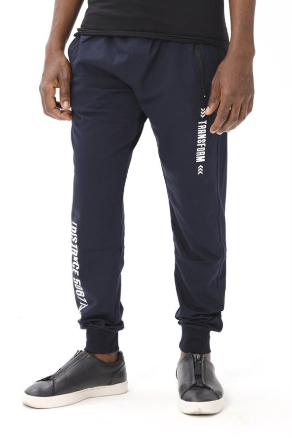 Erkek Eşofman Lacivert Dar Paça - 2