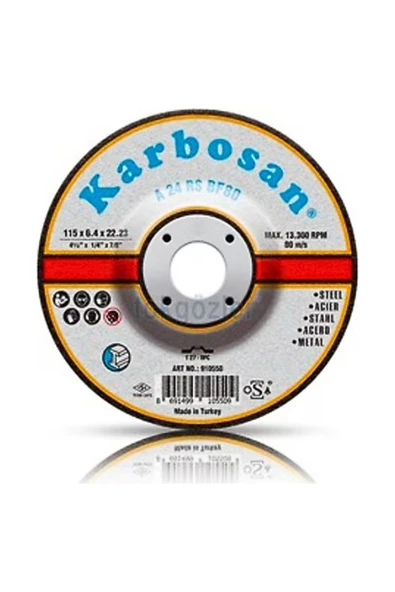 KARBOSAN 10 Adet Karbosan 115 x 6.4 Taşlama Taşı ürün görseli