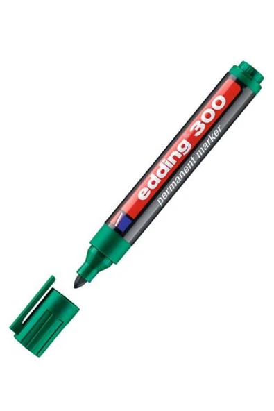 Edding E-300 Permanent Markör Yuvarlak Uçlu Yeşil ürün görseli
