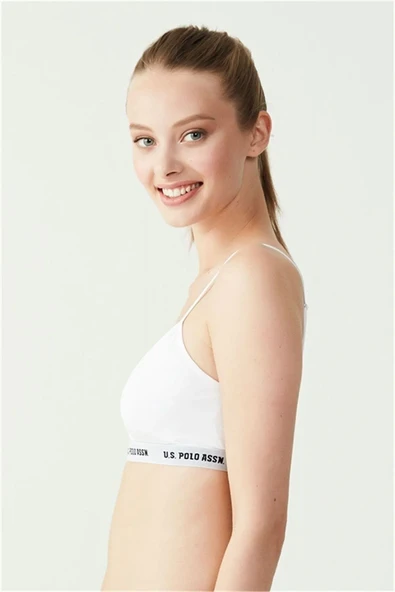 U.S. Polo Assn. Kadın İnce Askılı Cup lu Büstiyer - Resim 3