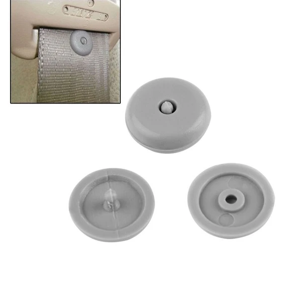 Emniyet Kemeri Klipsi DÜĞMESİ 1 ADET GRİ Renk Stop Düğme - 2