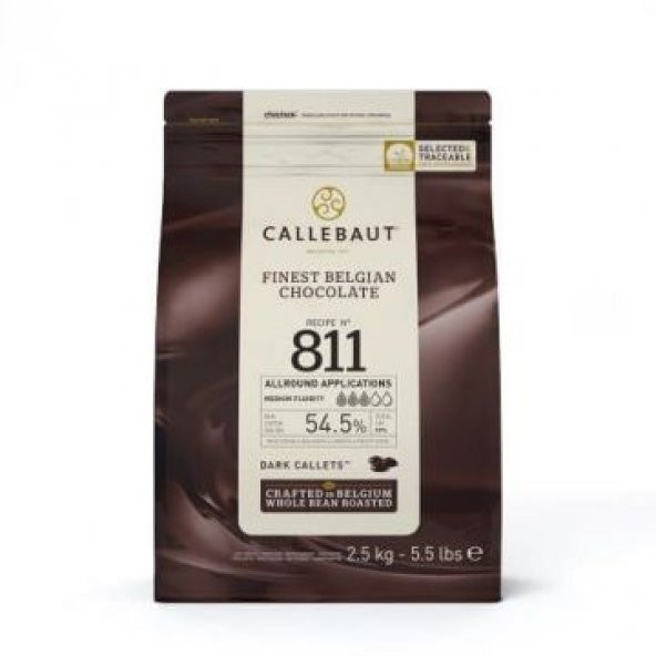 Callebaut 811 Bitter Damla Çikolata 1 Kg