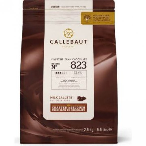 Callebaut 823 Sütlü Küvertür Damla Çikolata 2.5 Kg - 1