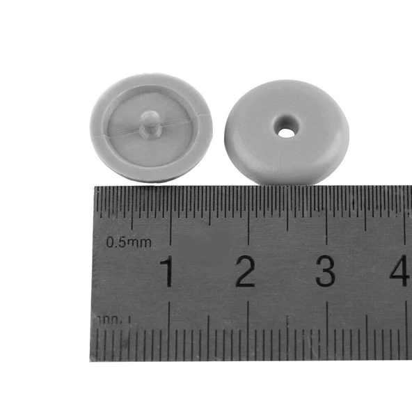 Emniyet Kemeri Klipsi DÜĞMESİ 1 ADET GRİ Renk Stop Düğme - 3