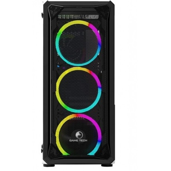 GAMETECH LEGEND Mesh 4x120mm Fanlı Gaming Oyuncu Bilgisayar Kasası PSU YOK - Resim 2