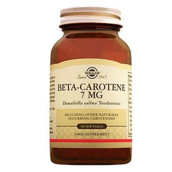 Solgar Beta Carotene 7 mg 60 Kapsül