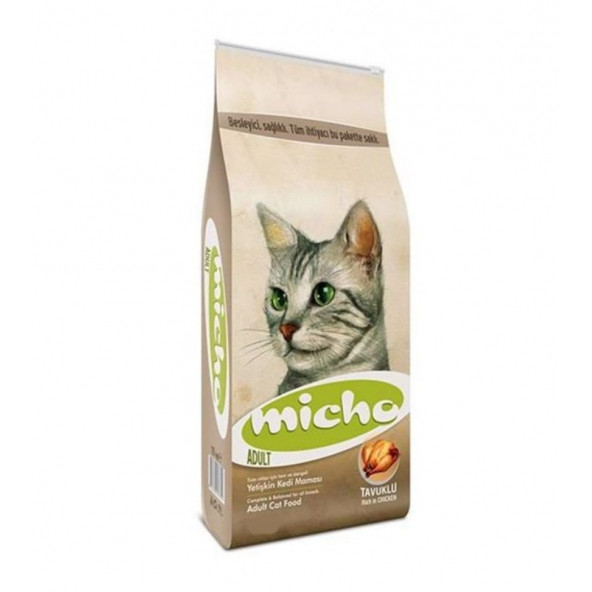 Micho Adult Cat Tavuklu (Hamsi ve Pirinç eşliğinde) Yetişkin Kedi Maması 3 KG