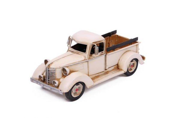 Dekoratif Metal Nostaljik Kamyon Vintage Masaüstü Dekoratif Hediyelik - Resim 5