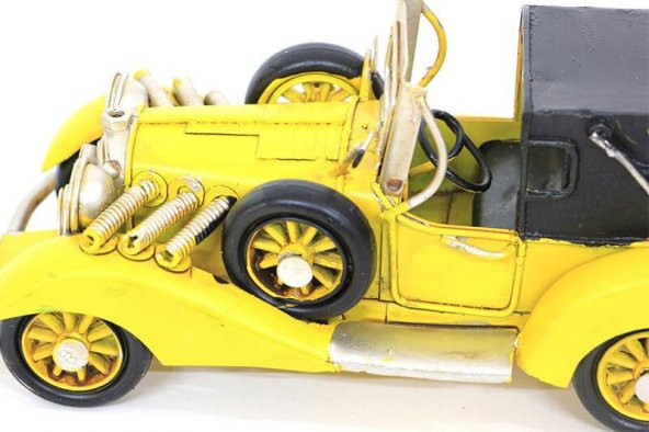 Dekoratif Metal Araba Vintage Biblo Ev Ofis Hediyelik - Resim 4