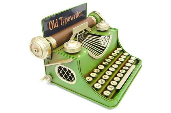 Dekoratif Metal Daktilo Kumbara - Resim 3