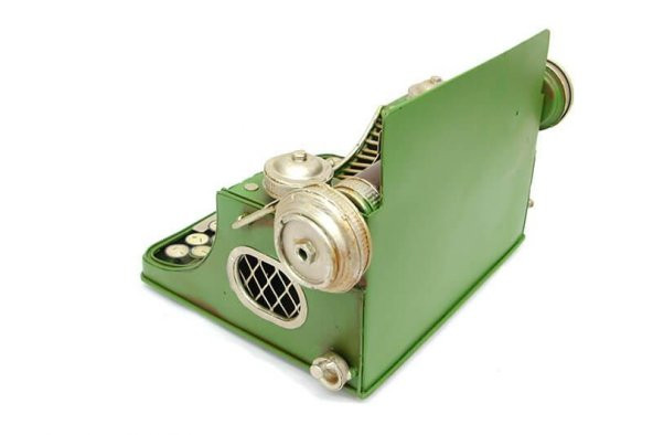 Dekoratif Metal Daktilo Kumbara ürün görseli 1