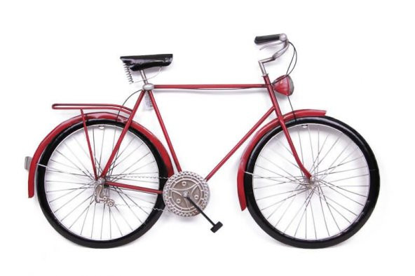 Bisiklet Pano Kırmızı Pano Vintage Dekoratif Ev Ofis Hediyelik ürün görseli 1