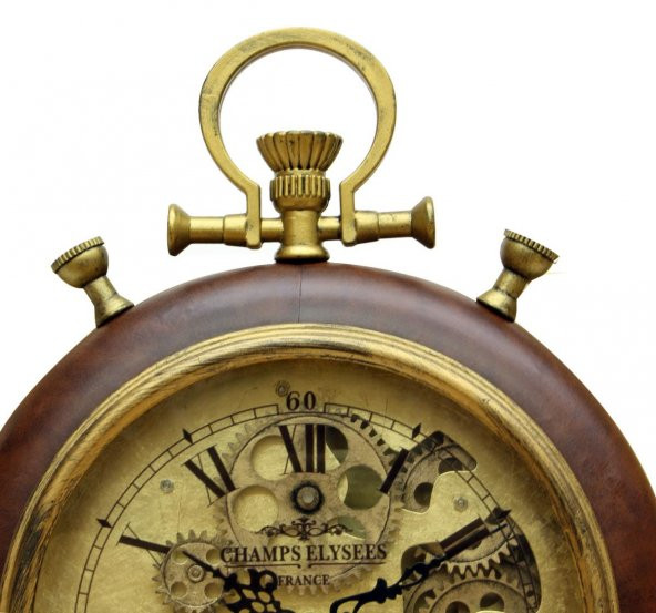 Saat Çarklı Köstek Modeli Duvar Saati Dekoratif Hediyelik