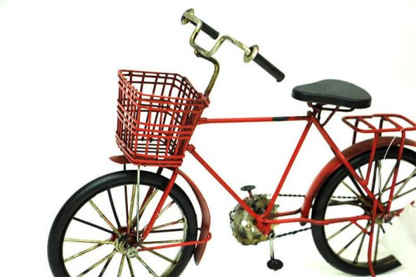 Dekoratif Metal Bisiklet Biblo Vintage Hediyelik - Resim 4