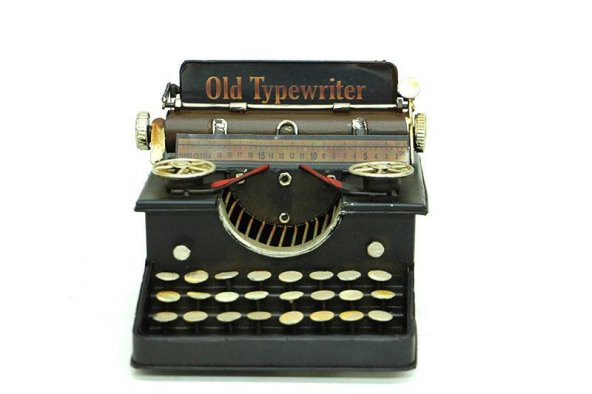 Dekoratif Metal Daktilo Kumbara Vintage Dekoratif Hediyelik - Resim 2