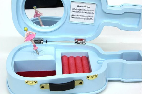 Müzik Kutusu Çello Takı Kutusu Dekoratif Hediyelik - Resim 3