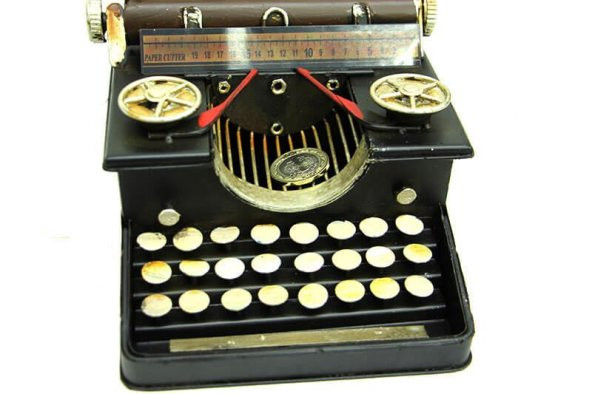 Dekoratif Metal Daktilo Kumbara Vintage Dekoratif Hediyelik ürün görseli