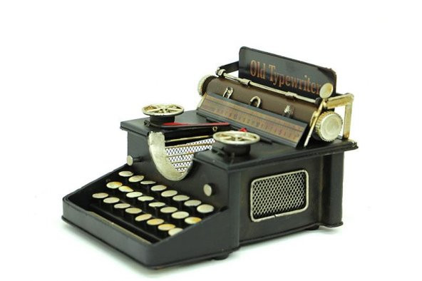 Dekoratif Metal Daktilo Kumbara Vintage Dekoratif Hediyelik - Resim 3