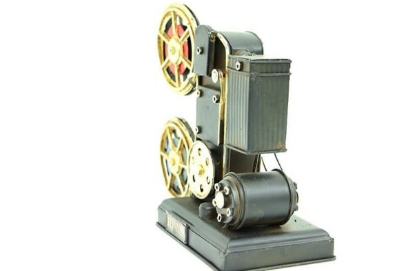 Dekoratif Metal Projektör Obje Biblo Vintage Hediyelik ürün görseli