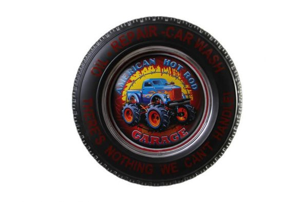 Dekoratif Araba Tekerleği 4x4 Temalı Led Işıklı Vintage Hediyelik - Resim 2