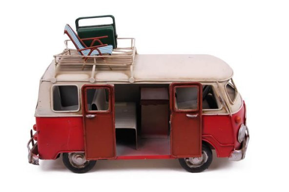 Dekoratif Metal Minibüs Vintage Vosvos Hediyelik - Resim 5