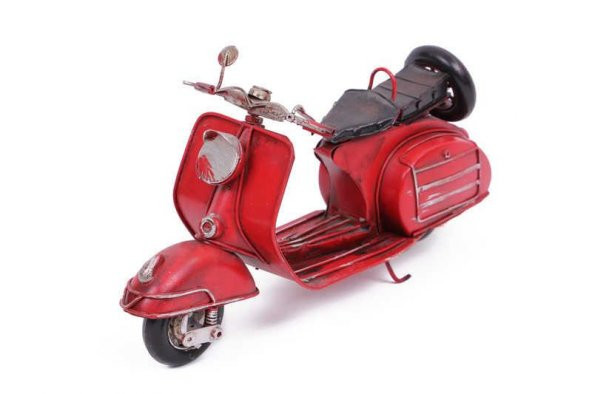 Dekoratif Metal Scooter Vintage Dekoratif Ev Ofis Hediyelik