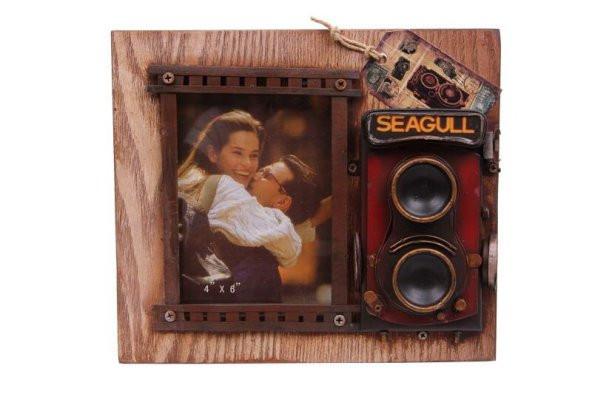 Dekoratif Metal Çerçeve Fotoğraf Makinesi Dekorlu Hediyelik - 2