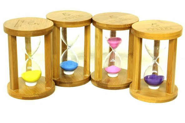 Kum Saati Ahşap 5 Dk Dekoratif Hediyelik - Resim 2