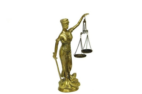 Adalet Kadını Terazili Biblo Dekoratif Hediyelik - 2