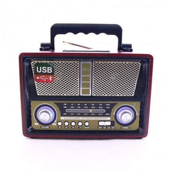 Kemai MD1800BT Retro Nostalji Radyo Bluetooth FM USB SD - 1